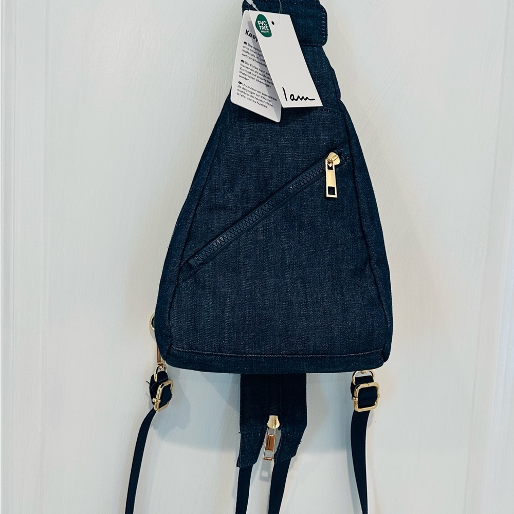 Blue and Gold Mini Bag with Urban Style